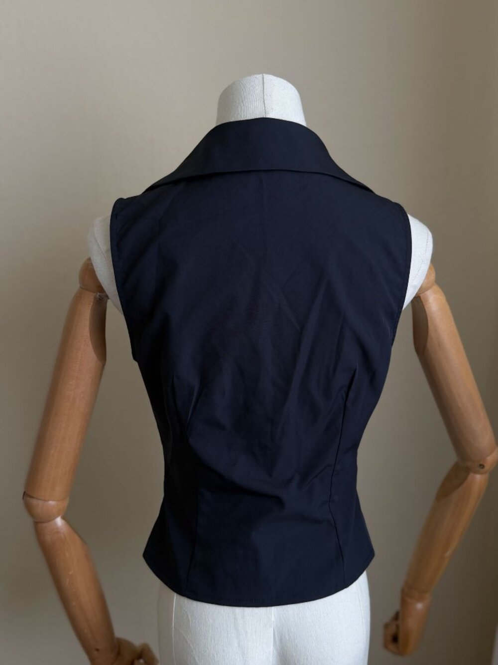 Lioness Navy Bow Front Vest Top Sleeveless Y2K Size S - Picture 7 of 16